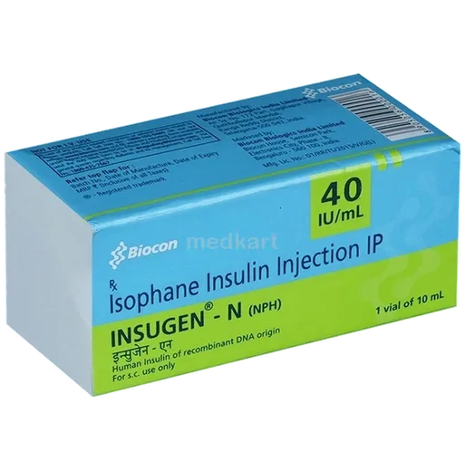 insugen n 40iu vial 10 ml
